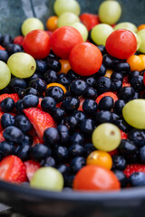 Fresh an healthy summer fruit dessert