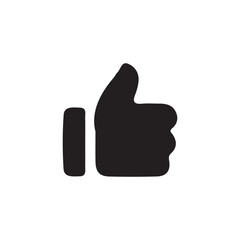 Like icon vector.  thumb up icon vector. Finger up symbol. I like sign isolated on white background - vector illustration