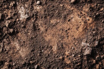 Obraz premium Nature's canvas revealing intricate textures of soil under gentle sunlight during a quiet morning exploration. Generative AI