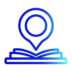Atlas Icon With Outline Gradient Style