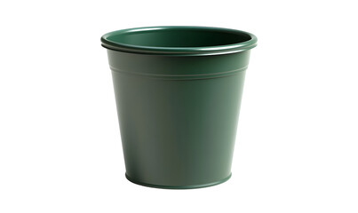 Dark green plastic planter, studio shot, gardening, background black, plant pot
