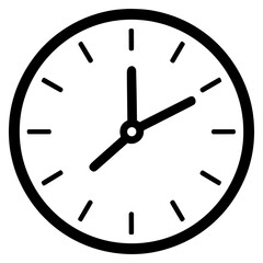 Subtle Clock Icon Vector Art | Minimalist Time Symbol