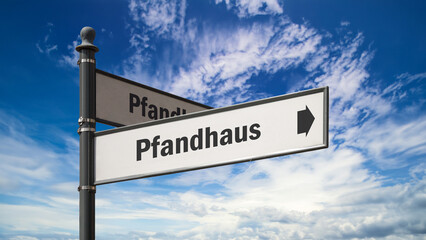 Signposts the direct way to Pawnshop