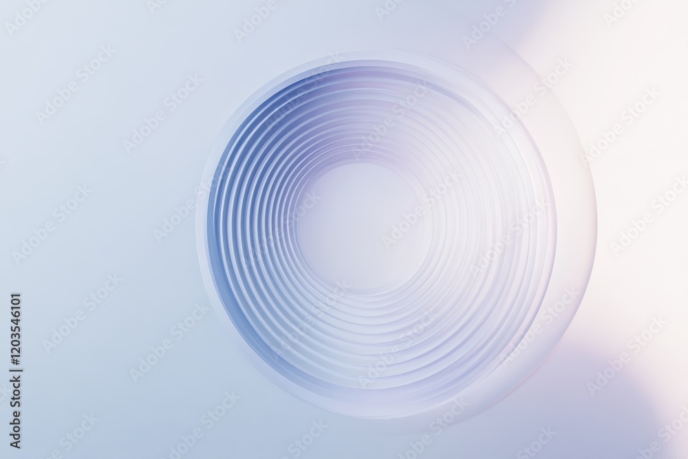 Poster swirling patterns of light create a mesmerizing illusion of endless depth and tranquility in a peace