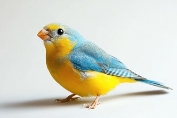 Fototapeta premium Vibrant blue and yellow bird