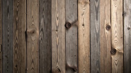 Fototapeta premium Rustic Weathered Wood Planks Texture A Detailed High-Resolution Image of Aged Wooden Boards Showing Natural Grain and Knots