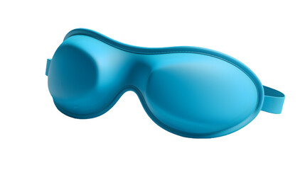 "Blue Ergonomic Sleep Mask Isolated on White Background"

