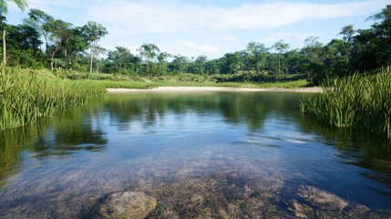 Tranquil Tropical Lake