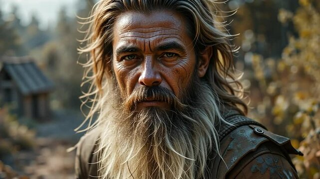 an oldman looking to camera