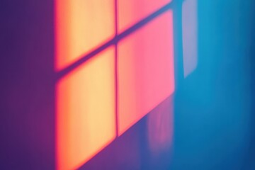 Vibrant colors blend in a dreamy haze of light and shadows reflecting from a window on a calm afternoon. Generative AI