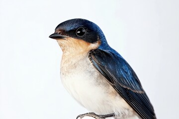Obraz premium Close-up of a small, blue bird.