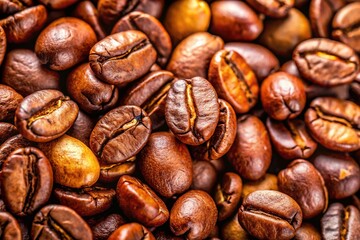 Fototapeta premium Aromatic Coffee Beans: High-Resolution Image for Food & Beverage Advertising