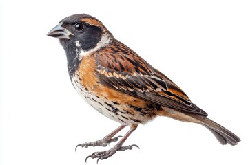 Fototapeta premium Colorful Bird on White Background