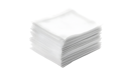 "Stack of White Soft Tissue Papers for Household Use"

