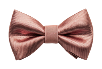 Elegant pink bow tie on fashion accessory product minimalist style close-up sophisticated design isolated on transparent background png