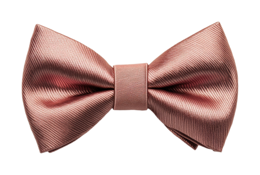 Elegant pink bow tie on fashion accessory product minimalist style close-up sophisticated design isolated on transparent background png