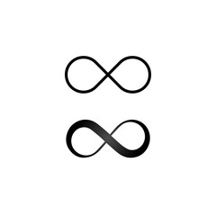 Isolated Infinity Symbol Boomerang Icon