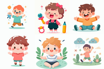 happy children illustration