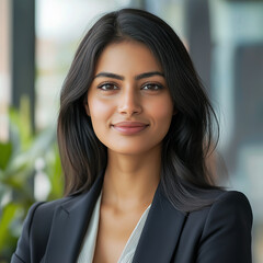 Confident Professional in Black Blazer