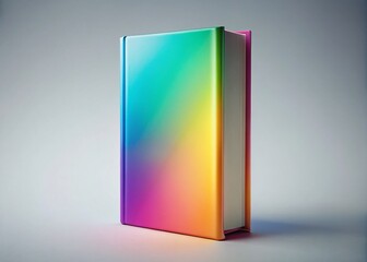 Blank Book Cover Mockup: Clean Modern Design, Editable PSD Template - Panoramic Photo