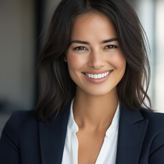 Confident Professional Woman in Business Attire