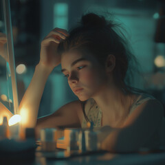 Contemplation by Candlelight