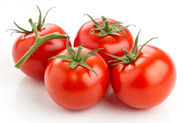 Cherry tomatoes Isolated on White Background