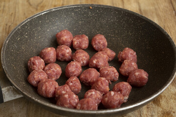 raw little meatballs