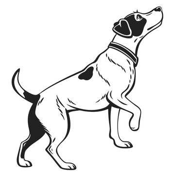 recommend clip art: Silhouetted German Shepherd Dog