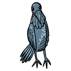 bird hand drawing illustration for logo mascot icon template design etc