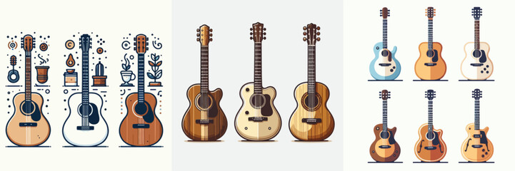 collection of guitar icon