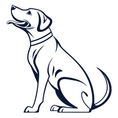 Obraz premium Silhouetted German Shepherd Dog
