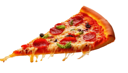 pizza slice with transparant background