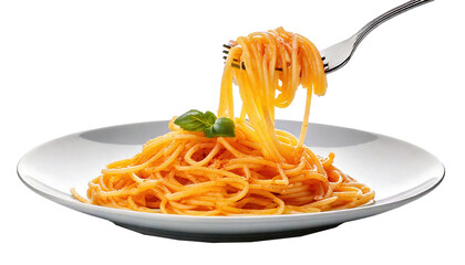 italian spaghetti with transparant background