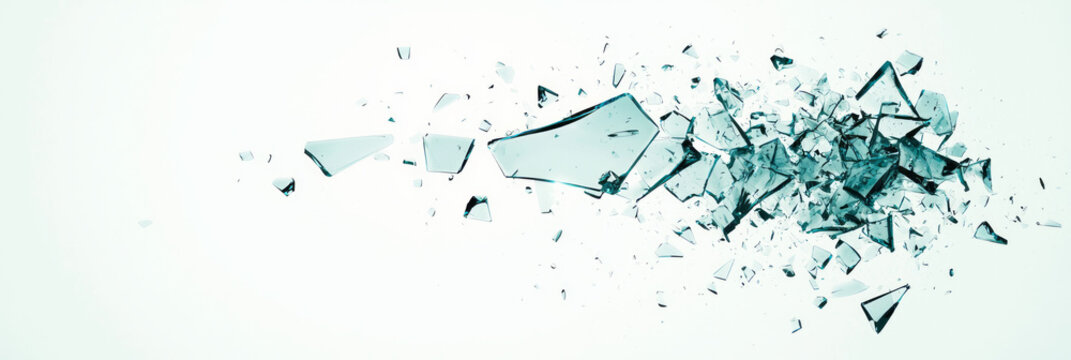 An abstract artwork featuring shattered glass pieces coming together to form a clear image, symbolizing the clarity achieved through criticism,