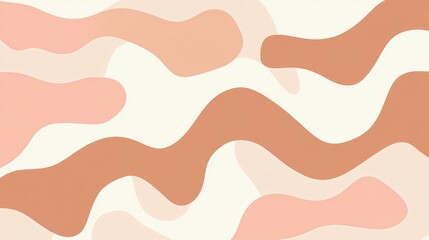 Abstract Pink and Brown Wave Background Design