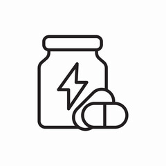 Medicine bottle pill healthcare icon vector sign