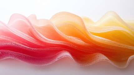 Flowing waves of colorful candy evoke joy and delight, capturing the essence of sugary indulgence and the playful emotions associated with sweet treats.