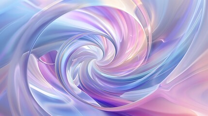 Obraz premium An abstract swirl of pastel tones creating a dream-like, fluid background.
