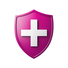 Obraz premium Pink Shield Icon