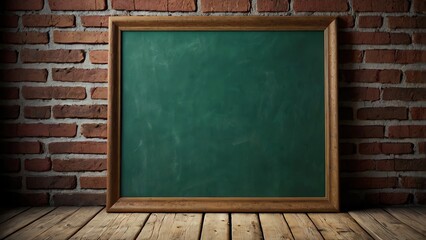 Generative AI. A Blank Green chalkboard