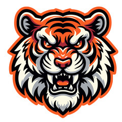 Fototapeta premium tiger head vector logo