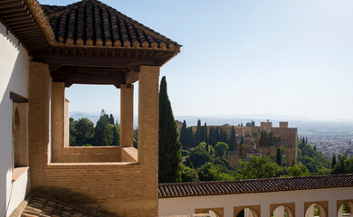 View of the Alhambra, in Granada, Spain.