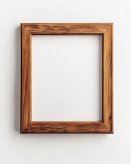 Wooden frame inviting creativity with empty canvas waiting to be filled with artistic expression