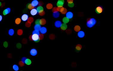 color bokhe lights background.eautiful blurred light bokhe for background material.