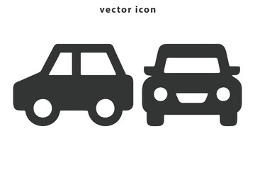 Car silhouette vector illustration art design logo icon. Automobile transport. Car vector illustration art design logo. Automobile transport icon. Car front line art.