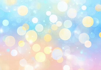 Obraz premium Pastel gradient, blending light blue, green, and yellow for calming design projects. Its blurred, minimalistic style suits vector art, providing an elegant base layer with high resolution