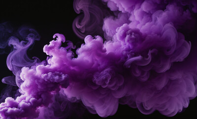   Vibrant purple smoke surging upward in an intense yet graceful dance against a deep background.