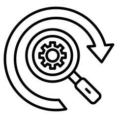 Process Audit  Icon Element For Design