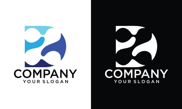 Creative letter DZ logo design